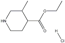 Structure of ethyl 3-methylpiperidine-4-carboxylate,hydrochloride