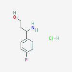 Structure of 3-AMINO-3-(4-FLUORO-PHENYL)-PROPAN-1-OL HYDROCHLORIDE