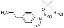 Structure of 5-AMINOETHYL-1-BOC-INDOLE HYDROCHLORIDE