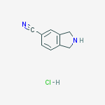 Structure of 2,3-DIHYDRO-1H-ISOINDOLE-5-CARBONITRILE HYDROCHLORIDE