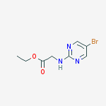 Structure of ETHYL 2-(5-BROMOPYRIMIDIN-2-YLAMINO)ACETATE
