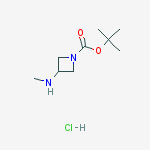 Structure of 2-Methyl-2-propanyl 3-(methylamino)-1-azetidinecarboxylate hydroc hloride (1:1)