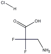 3-氨基-2,2-二氟丙酸盐酸盐结构式