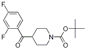 Structure of tert-butyl 4-(2,4-difluorobenzoyl)piperidine-1-carboxylate