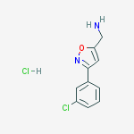 Structure of C-[3-(3-Chloro-phenyl)-isoxazol-5-yl]-methylamine hydrochloride