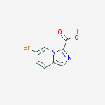 Structure of 6-Bromo-imidazo[1,5-a]pyridine-3-carboxylic acid