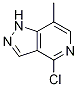 Structure of 1H-Pyrazolo[4,3-c]pyridine, 4-chloro-7-Methyl-