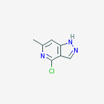 Structure of 4-chloro-6-methyl-1H-pyrazolo[4,3-c]pyridine