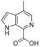 Structure of 1H-Pyrrolo[2,3-c]pyridine-7-carboxylic acid, 4-Methyl-