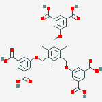 Structure of 5,5',5''-((2,4,6-TRIMETHYLBENZENE-1,3,5-TRIYL)TRIS(ETHANE-2,1-DIYL))TRIISOPHTHALIC ACID, 97%