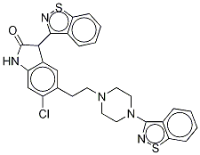 Structure of 3-(1,2-Benzisothiazolyl) Ziprasidone(Ziprasidone Impurity E)