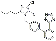 Structure of 5-Deshydroxymethyl-5-chloro Losartan (Losartan Impurity K)