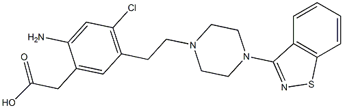 Structure of Ziprasidone Amino Acid(Ziprasidone Impurity C)