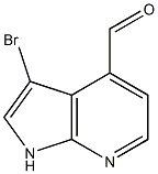 3-BROMO-1H-PYRROLO[2,3-B]PYRIDINE-4-CARBALDEHYDE结构式