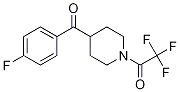 Structure of 2,2,2-Trifluoro-1-(4-(4-fluorobenzoyl)-piperidin-1-yl)ethanone