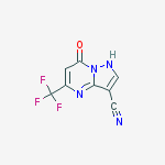 Structure of 7-oxo-5-(trifluoromethyl)-1h-pyrazolo[1,5-a]pyrimidine-3-carbonitrile