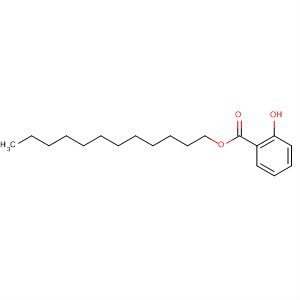 Structure of Benzoic acid, 2-hydroxy-, dodecyl ester