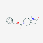 Structure of Benzyl 2-oxo-1,9-diazaspiro[4.6]undecane-9-carboxylate