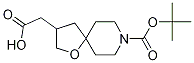 Structure of 1-Oxa-8-azaspiro[4.5]decane-3-acetic acid, 8-[(1,1-dimethylethoxy)carbonyl]-