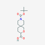 9-[(2-methylpropan-2-yl)oxycarbonyl]-2-oxa-9-azaspiro[5.5]undecane-3-carboxylic Acid结构式