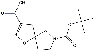Chemical structure of 7-(TERT-BUTOXYCARBONYL)-1-OXA-2,7-DIAZASPIRO[4.4]NON-2-ENE-3-CARBOXYLIC ACID