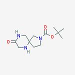 Tert-butyl 8-oxo-2,6,9-triazaspiro[4.5]decane-2-carboxylate结构式