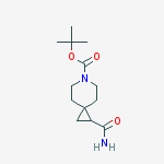 Structure of Tert-butyl 2-carbamoyl-6-azaspiro[2.5]octane-6-carboxylate