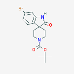Structure of Tert-butyl 6-bromo-2-oxospiro[1h-indole-3,4'-piperidine]-1'-carboxylate