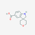 Structure of Spiro[1,2-dihydroindole-3,4'-oxane]-5-carboxylic Acid