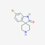 Structure of 6-bromospiro[1h-indole-3,4'-piperidine]-2-one