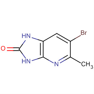 Structure of 2H-Imidazo[4,5-b]pyridin-2-one, 6-bromo-1,3-dihydro-5-methyl-