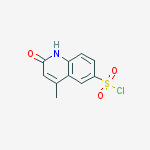 Structure of 2-HYDROXY-4-METHYL-6-QUINOLINESULFONYL CHLORIDE, 95%