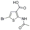 2-(Acetylamino)-5-bromo-3-thiophenecarboxylic acid结构式
