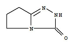 Structure of 3H-Pyrrolo[2,1-c]-1,2,4-triazol-3-one,2,5,6,7-tetrahydro-