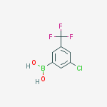 Structure of 3-CHLORO-5-(TRIFLUOROMETHYL)BENZENEBORONIC ACID