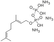 Structure of GERANYL PYROPHOSPHATE AMMONIUM SALT