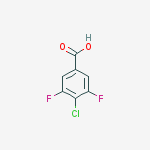 Structure of 4-chloro-3,5-difluorobenzoic acid
