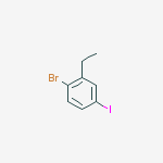 Structure of 1-bromo-2-ethyl-4-iodobenzene
