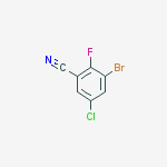 Structure of 3-Bromo-5-chloro-2-fluorobenzonitrile
