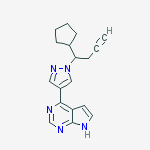 Structure of INCB18424