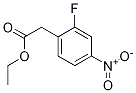 Structure of Benzeneacetic acid, 2-fluoro-4-nitro-, ethyl ester