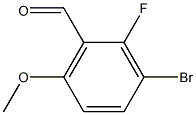 Structure of 3-bromo-2-fluoro-6-methoxybenzaldehyde