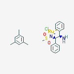 Structure of [(R,R)-MSDPEN-RU(MESITYLENE)CL], RU 18.5%