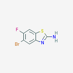 5-bromo-6-fluoro-1,3-benzothiazol-2-amine结构式
