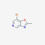 Structure of 7-BROMO-2-METHYL-OXAZOLO[4,5-C]PYRIDINE