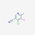 4-chloro-5-iodo-6-methylpyridine-3-carbonitrile结构式