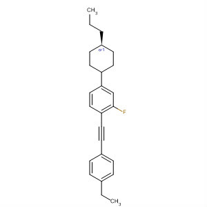 Structure of Benzene,1-[(4-ethylphenyl)ethynyl]-2-fluoro-4-(trans-4-propylcyclohexyl)-