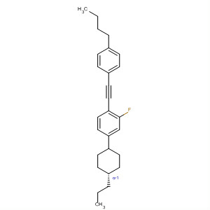 Structure of Benzene,1-[(4-butylphenyl)ethynyl]-2-fluoro-4-(trans-4-propylcyclohexyl)-