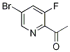 Structure of 1-(5-Bromo-3-fluoropyridin-2-yl)ethanone