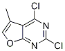 Structure of 2,4-dichloro-5-methylfuro[2,3-d]pyrimidine